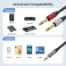 3.5mm 1/8" Aux Stereo Audio (TRS) Male to Dual 1/4 Inch 6.35mm Mono TS Male Y Splitter Cable