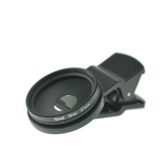 Cloth-Clip Pro 37mm Thread Graduated Gray Filter Lens for iPhone / iPad / Cell Phones Cloth-Clip Pro 37mm Thread Graduated Gray Filter Lens for iPhone / iPad / Cell Phones