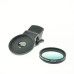 Cloth-Clip Pro 37mm Thread Graduated Green Filter Lens for iPhone / iPad / Cell Phones