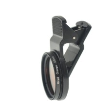 Cloth-Clip Pro 37mm Thread Graduated Orange Filter Lens for iPhone / iPad / Cell Phones Cloth-Clip Pro 37mm Thread Graduated Orange Filter Lens for iPhone / iPad / Cell Phones