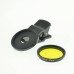 Cloth-Clip Pro 37mm Thread Grade 3 (#3) Solid Color Yellow Filter Lens for iPhone / Android Phones Cloth-Clip Pro 37mm Thread Grade 3 (#3) Solid Color Yellow Filter Lens for iPhone / Android Phones