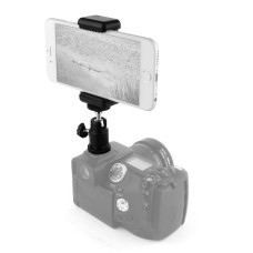 360° Ball Head Hot Shoe Adapter Mount for iPhone / Smart Phone (on a SLR Camera's HotShoe) 360° Ball Head Hot Shoe Adapter Mount for iPhone / Smart Phone (on a SLR Camera's HotShoe)