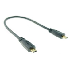 Short Micro HDMI 1.4 Type D Male to Micro HDMI 1.4 Type C Male Adapter Cable / Extender for HDTVs Short Micro HDMI 1.4 Type D Male to Micro HDMI 1.4 Type C Male Adapter Cable / Extender for HDTVs