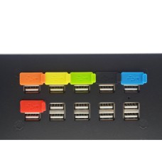 Soft Silicone USB Socket Anti Dust Cap / Colorful USB Port Dust Protector