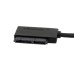 USB 3.0 to Micro SATA 7+9 16 Pin 1.8" 90 Degree Angled Hard Disk Driver SSD Adapter Cable