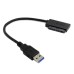 USB 3.0 to Micro SATA 7+9 16 Pin 1.8" 90 Degree Angled Hard Disk Driver SSD Adapter Cable