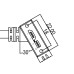 Up / Down / Left / Right Angled Micro USB 3.0 Cable, Panel Mount Screw Hole Flange – USB Type A Male to Micro B Male for Industrial Cameras, Photography, Data Transfer