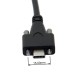 USB 3.0 Type-A (USB-A) to Panel Mount USB Type-C (USB-C) Male Cable 