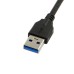 USB 3.0 Type-A (USB-A) to Panel Mount USB Type-C (USB-C) Male Cable 