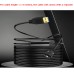 USB 3.0 Type-A (USB-A) to Panel Mount USB Type-C (USB-C) Male Cable USB 3.0 Type-A (USB-A) to Panel Mount USB Type-C (USB-C) Male Cable