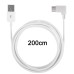 2 Meter / 6 feet USB Type-A to 90 degee L-Shaped Right-Angled USB Type-C Extension Cable