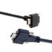 Right Angle USB 3.1 Type-C (USB-C) to USB-C Male Double Panel Mount Cable for HDD / USB Devices Right Angle USB 3.1 Type-C (USB-C) to USB-C Male Double Panel Mount Cable for HDD / USB Devices
