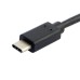 Straight USB-C Male to Right-Angle-C Male(USB 3.1 / USB Type C Male) Cable for SmartPhone / Mac / PC