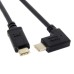 Straight USB-C Male to Right-Angle-C Male(USB 3.1 / USB Type C Male) Cable for SmartPhone / Mac / PC