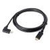 Straight USB-C Male to Right-Angle-C Male(USB 3.1 / USB Type C Male) Cable for SmartPhone / Mac / PC