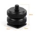 Metal Tripod Mount Hot shoe Adapter 1/4 inch Screw With Double Layer for Camera Tripod Head Micropho Metal Tripod Mount Hot shoe Adapter 1/4 inch Screw With Double Layer for Camera Tripod Head Micropho