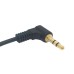 Super Short 90 degree Angled 3-pole 3.5mm Audio Aux Male to Female Cable Adapter Super Short 90 degree Angled 3-pole 3.5mm Audio Aux Male to Female Cable Adapter