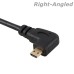 6.6ft / 2m Long Premium Curl Spring / Coiled Retractable HDMI Male to Angled Micro HDMI Male Cable