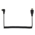 6.6ft / 2m Long Premium Curl Spring / Coiled Retractable HDMI Male to Angled Micro HDMI Male Cable