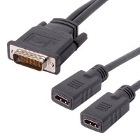 OEM DMS-59, DMS-59Pin Male to DUAL HDMI 1.4 HDTV Female Y Splitter Extension Cable for Graphics Card OEM DMS-59, DMS-59Pin Male to DUAL HDMI 1.4 HDTV Female Y Splitter Extension Cable for Graphics Card