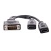 OEM DMS-59, DMS-59Pin Male to DUAL HDMI 1.4 HDTV Female Y Splitter Extension Cable for Graphics Card OEM DMS-59, DMS-59Pin Male to DUAL HDMI 1.4 HDTV Female Y Splitter Extension Cable for Graphics Card