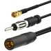 Auto DAB Antenna and FM Antenna with DIN for Car Autio / FM Tuner, Radio for VW