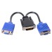 DMS-59pin Male to Dual 15Pin VGA RGB Female Splitter Extension Cable for PC Graphics Card