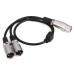 XLR Female to DUAL XLR Male Splitter Cable XLR Female to DUAL XLR Male Splitter Cable