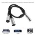 XLR Female to DUAL XLR Male Splitter Cable XLR Female to DUAL XLR Male Splitter Cable