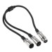 XLR Female to DUAL XLR Male Splitter Cable XLR Female to DUAL XLR Male Splitter Cable