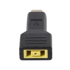 Rectangle Jack Lenovo Input to USB-C Type-C Power Plug Charge Adapter for Laptop Phone