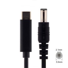 USB-C / USB Type C Input to Rectangle 5.5*2.1mm Power PD Charge Cable for Laptop Notebook