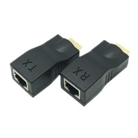 30M / 100Feet HDMI Extension Cable Over CAT5e / Cat6 RJ45 Ethernet Extender Adapter for HDTV 1080P 30M / 100Feet HDMI Extension Cable Over CAT5e / Cat6 RJ45 Ethernet Extender Adapter for HDTV 1080P