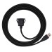 1M / 3.3ft Waterproof Single USB 3.0 Extension Latch Mount Car AUX Cable for Dashboard Panel