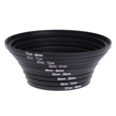 Filter Ring Adapter 9pcs 37mm 49mm 52mm 55mm 58mm 62mm 67mm 72mm 77mm 82mm Step Up Adapters Filter Ring Adapter 9pcs 37mm 49mm 52mm 55mm 58mm 62mm 67mm 72mm 77mm 82mm Step Up Adapters