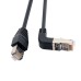 Left Angled 8P8C STP Cat6 Lan Ethernet Network Patch Cord 90 Degree to Straight Cable 50cm Left Angled 8P8C STP Cat6 Lan Ethernet Network Patch Cord 90 Degree to Straight Cable 50cm