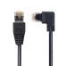 Left Angled 8P8C STP Cat6 Lan Ethernet Network Patch Cord 90 Degree to Straight Cable 50cm Left Angled 8P8C STP Cat6 Lan Ethernet Network Patch Cord 90 Degree to Straight Cable 50cm