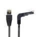 Left Angled 8P8C STP Cat6 Lan Ethernet Network Patch Cord 90 Degree to Straight Cable 50cm Left Angled 8P8C STP Cat6 Lan Ethernet Network Patch Cord 90 Degree to Straight Cable 50cm