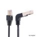 Left Angled 8P8C STP Cat6 Lan Ethernet Network Patch Cord 90 Degree to Straight Cable 50cm Left Angled 8P8C STP Cat6 Lan Ethernet Network Patch Cord 90 Degree to Straight Cable 50cm