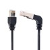 Left Angled 8P8C STP Cat6 Lan Ethernet Network Patch Cord 90 Degree to Straight Cable 50cm Left Angled 8P8C STP Cat6 Lan Ethernet Network Patch Cord 90 Degree to Straight Cable 50cm
