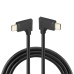 90° Right Angle USB-C to USB-C Cable | 5A Fast Charging | Gold-Plated USB 3.1 10Gbps 90° Right Angle USB-C to USB-C Cable | 5A Fast Charging | Gold-Plated USB 3.1 10Gbps