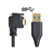 90 Deg Right Angle Single-Screwed Panel Mount USB-C Data Extension Cable for Phones, Cameras 90 Deg Right Angle Single-Screwed Panel Mount USB-C Data Extension Cable for Phones, Cameras