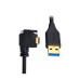 90 Deg Right Angle Single-Screwed Panel Mount USB-C Data Extension Cable for Phones, Cameras 90 Deg Right Angle Single-Screwed Panel Mount USB-C Data Extension Cable for Phones, Cameras