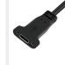 2M / 6.6ft Double / Dual Panel Mount USB-C Male to USB-C Female Extension Cable / Extender Cord 2M / 6.6ft Double / Dual Panel Mount USB-C Male to USB-C Female Extension Cable / Extender Cord