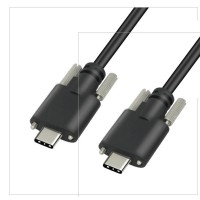 2M / 6.6ft Double / Dual Panel Mount USB-C Male to USB-C Male Extension Cable / Extender Cord 2M / 6.6ft Double / Dual Panel Mount USB-C Male to USB-C Male Extension Cable / Extender Cord