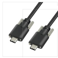 2M / 6.6ft Double / Dual Panel Mount USB-C Male to USB-C Male Extension Cable / Extender Cord 2M / 6.6ft Double / Dual Panel Mount USB-C Male to USB-C Male Extension Cable / Extender Cord
