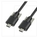 2M / 6.6ft Double / Dual Panel Mount USB-C Male to USB-C Male Extension Cable / Extender Cord 2M / 6.6ft Double / Dual Panel Mount USB-C Male to USB-C Male Extension Cable / Extender Cord