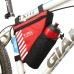 B-Soul Detachable Triangle Shaped Bike Rear Frame Bag with Bottle Holder