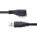 USB 3.0 A Male to USB 3.0 Micro B 90 Degree Angled Panel Mount Cable