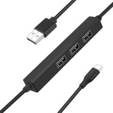 USB-A to 3 Port USB HUB and USB-C Extension Cable USB-A to 3 Port USB HUB and USB-C Extension Cable